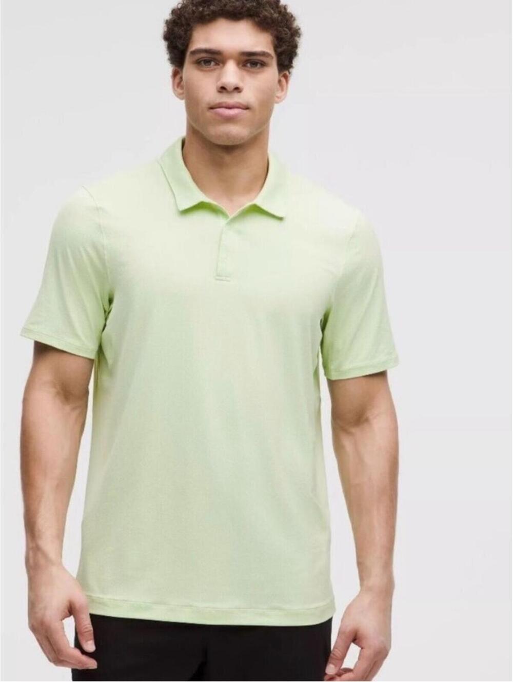 NWT Logo sport Short-Sleeve Polo Shirt in Light Green